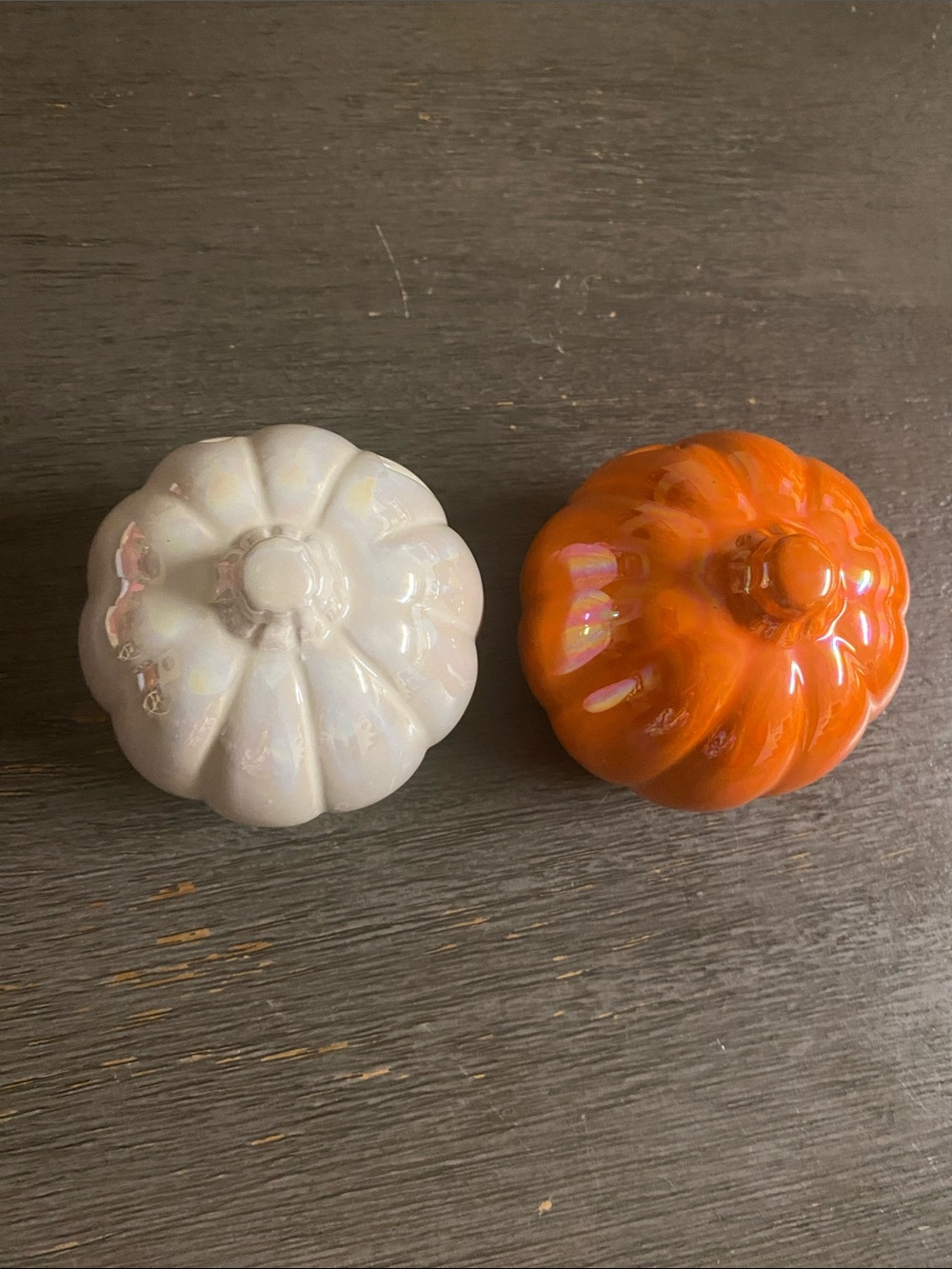 Ceramic Jack-o'-Lantern Pumpkin Decor Set - Picture 4 of 8